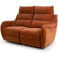 Arcata 2-Seater Electric Recliner Sofa - Cinnamon, Fabric