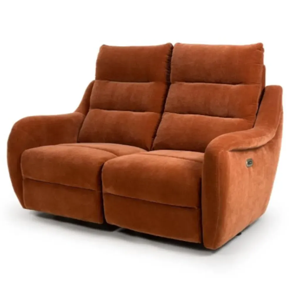 Arcata 2-Seater Electric Recliner Sofa - Cinnamon, Fabric