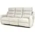 Arcata 3-Seater Electric Recliner Sofa - Chalk, Faux Leather