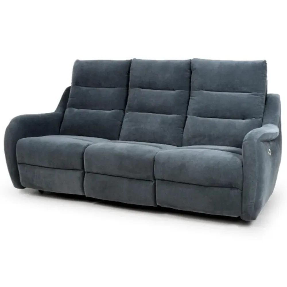 Arcata 3-Seater Electric Recliner Sofa - Dusk, Fabric
