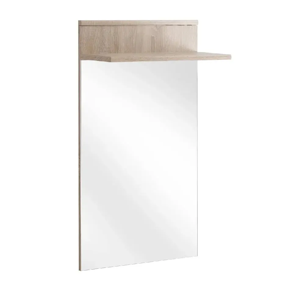 Arcata Hallway Wall Mirror with Shelf - Sonoma Oak image