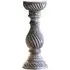 Arcata Small Candle Holder - Grey, Polyresin