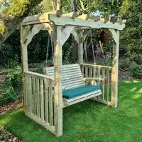 Archway Garden Swing Seat - Natural