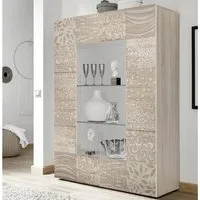 Ardent Display Cabinet with 2 Doors - Sonoma Oak