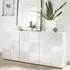 Ardent High Gloss Sideboard with 3 Doors - White