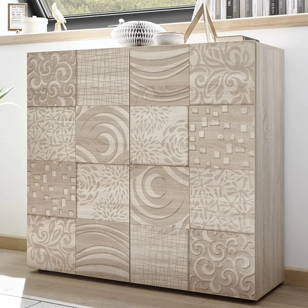 Ardent Highboard with 2 Doors - Sonoma Oak