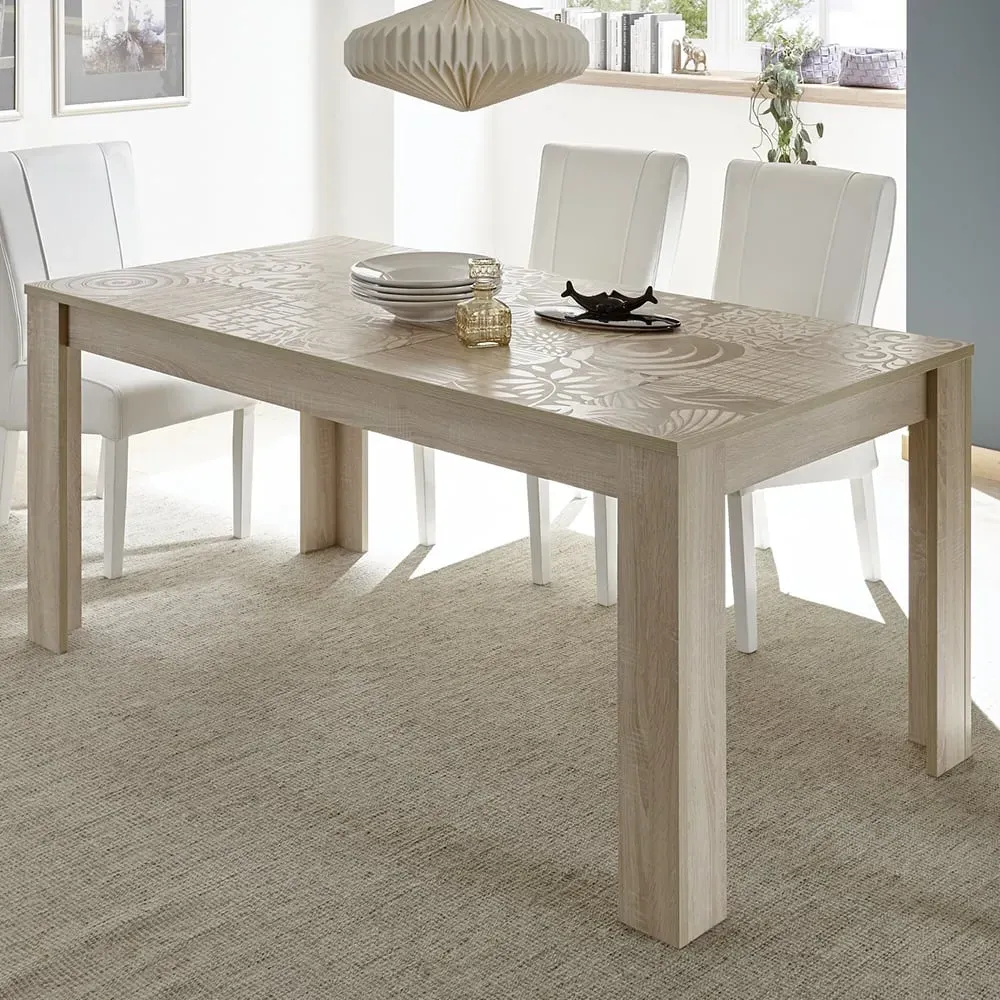 Ardent Rectangular Dining Table - Sonoma Oak