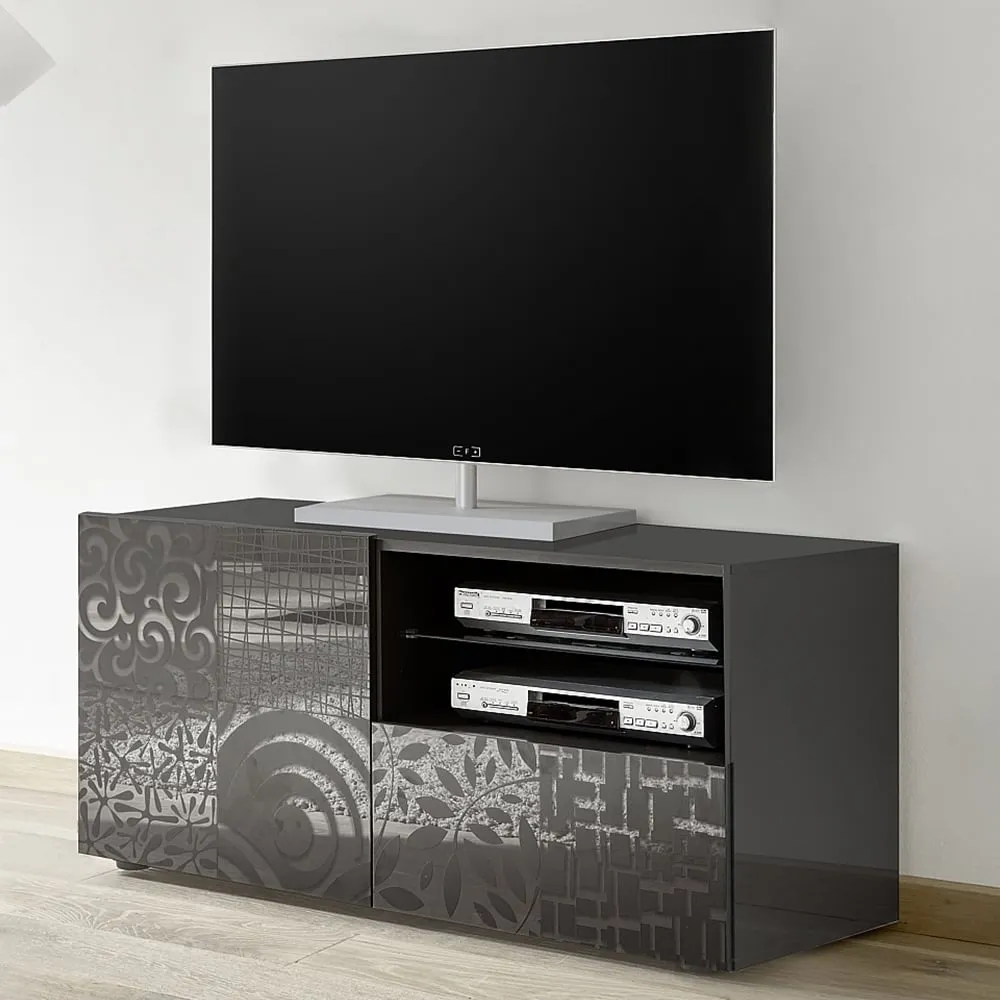 Ardent TV Stand with 1 Door 1 Drawer - Grey