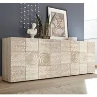 Ardent Wooden Sideboard with 4 Doors - Sonoma Oak