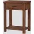 Areli Bedside Cabinet with 1 Drawer - Dark Brown, Wood