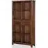 Areli Bookcase with 2 Drawers - Dark Brown, Wood