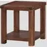Areli End Table - Dark Brown, Wood