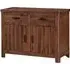 Areli Wooden Sideboard with 2 Doors 2 Drawers - Dark Brown