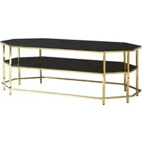Arezza Hexagonal Coffee Table - Black, Steel