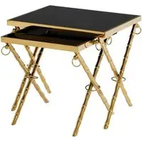 Arezza Nest of 2 Tables - Black, Steel