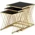 Arezza Nest of 3 Tables - Black, Steel
