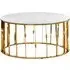 Arezza Round Coffee Table - White, Glass