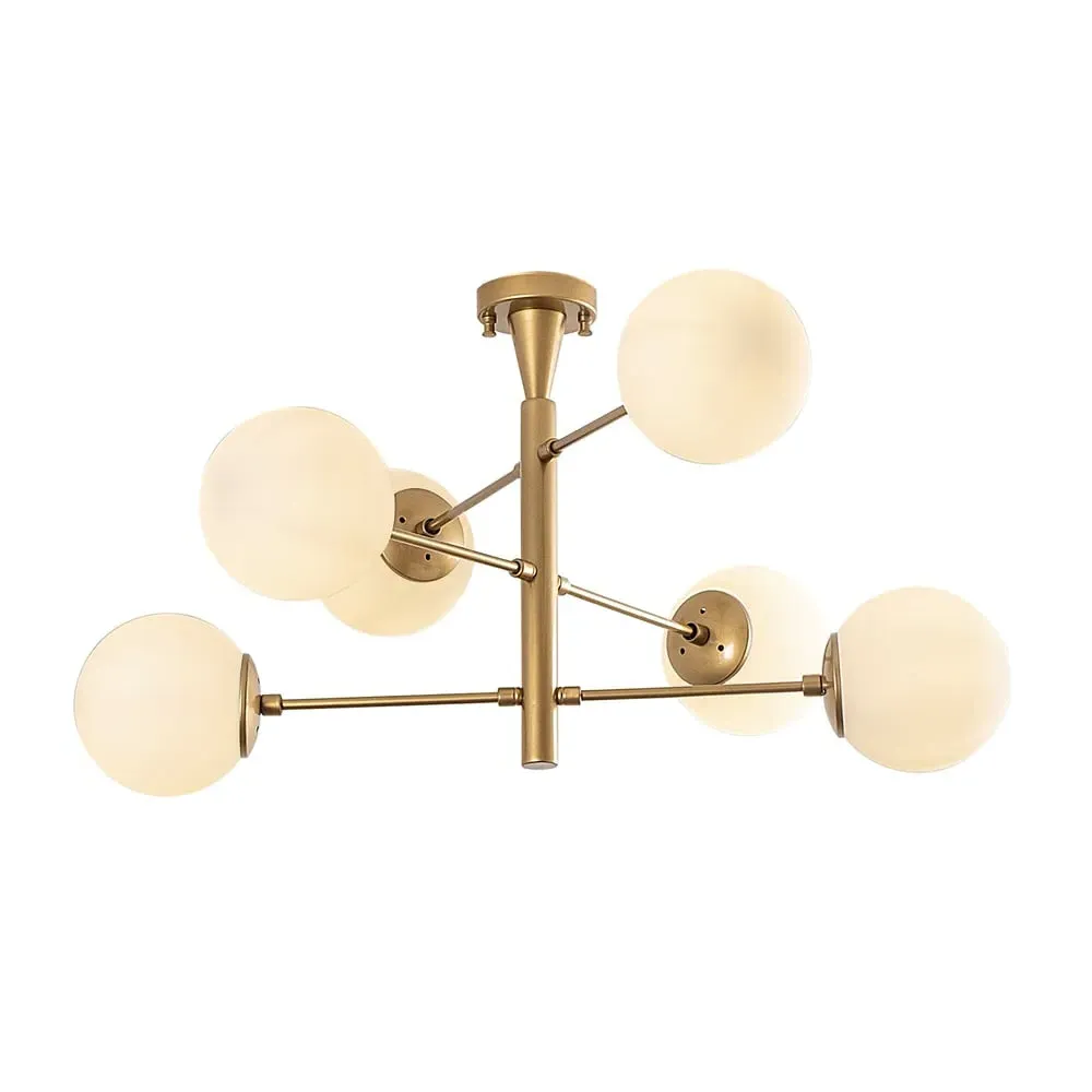 Arge 6-Light Ceiling Pendant Light - Gold, Metal product