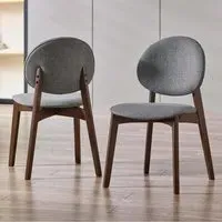 Argyle Dining Chairs - Grey, Fabric