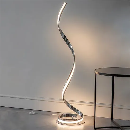 Aria LED Floor Lamp - Chrome