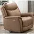 Arizones 1-Seater Electric Recliner Sofa - Caramel, Fabric