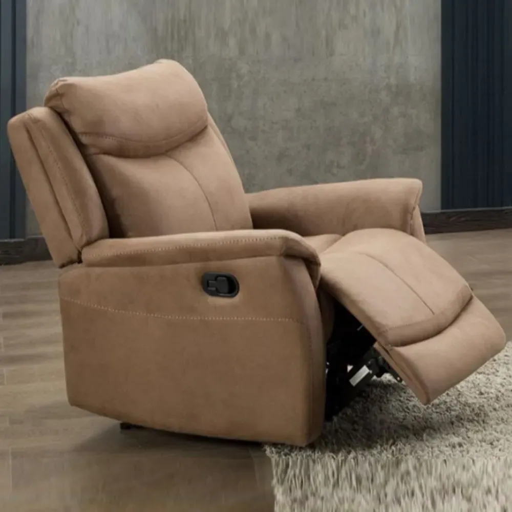 Arizones 1-Seater Recliner Sofa - Caramel, Fabric image