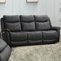 Arizones 3-Seater Electric Recliner Sofa - Slate, Fabric