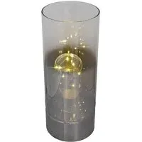 Arlington Tall Table Lamp - LED Bulb, Smoked Glass