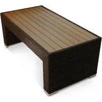 Arlo Coffee Table - Wood, Rattan