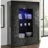 Arlon Display Cabinet with LED - Grey, High Gloss