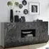 Arlon High Gloss Sideboard with 2 Doors 2 Drawers - Grey
