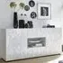 Arlon High Gloss Sideboard with 2 Doors 2 Drawers - White