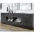 Arlon High Gloss Sideboard with 2 Doors 4 Drawers - Grey