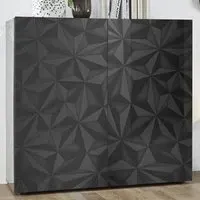 Arlon Highboard with 2 Doors - Grey