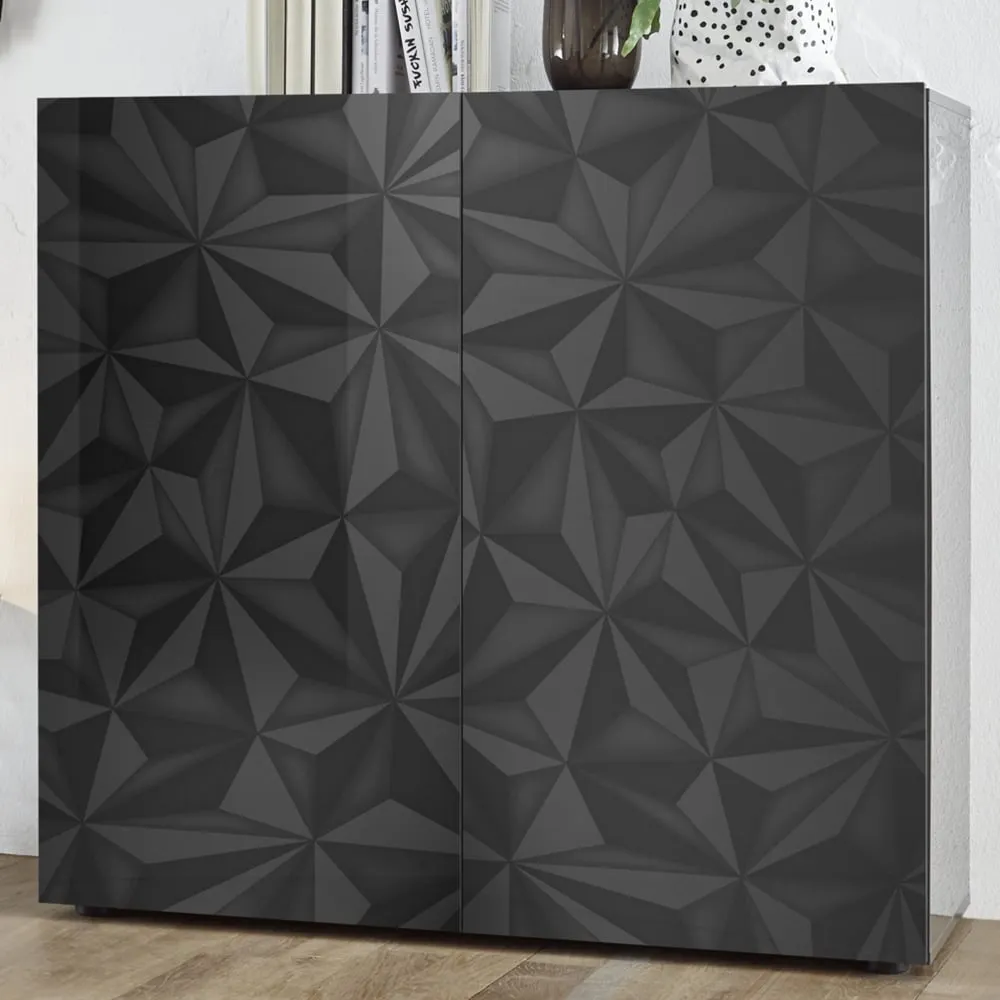 Arlon Highboard with 2 Doors - Grey