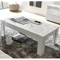 Arlon Rectangular Coffee Table - White