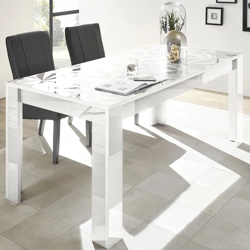 Arlon Rectangular Dining Table - White