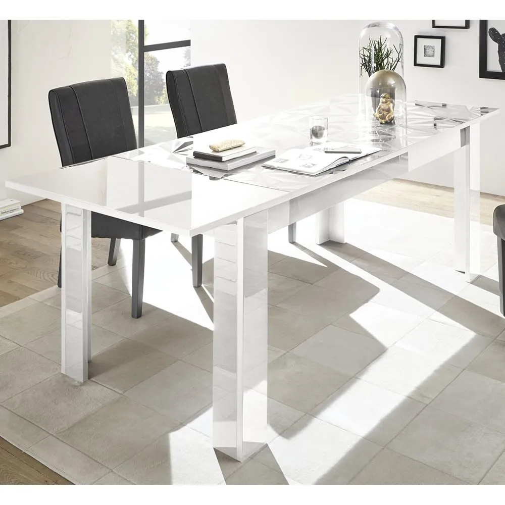 Arlon Rectangular Extendable Dining Table - White