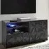 Arlon TV Stand with LED - Grey, High Gloss