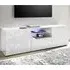 Arlon TV Stand with LED - White, High Gloss