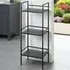Armada 3-Shelf Metal Shelving Unit - Black