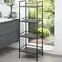 Armada 4-Shelf Metal Shelving Unit - Black