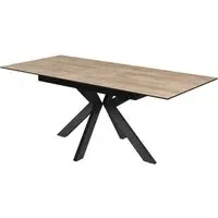 Armada Large Extending Dining Table - Oak Effect, Ceramic