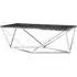 Armenia Rectangular Coffee Table - Black, Faux Marble