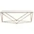 Armenia Rectangular Coffee Table - White, Faux Marble