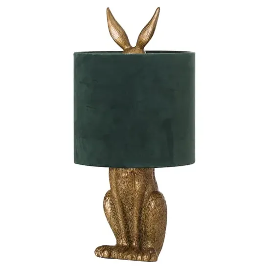 Arminian Hare Table Lamp - Gold, Resin