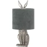 Arminian Hare Table Lamp - Silver, Resin