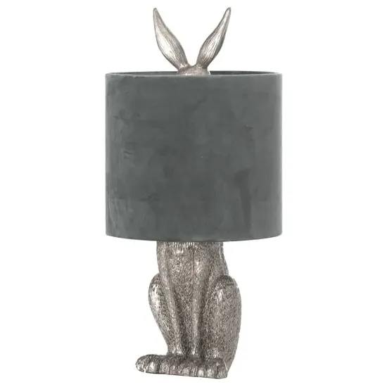 Arminian Hare Table Lamp - Silver, Resin