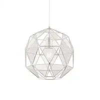 Armour Steel Ceiling Pendant Light - Chrome