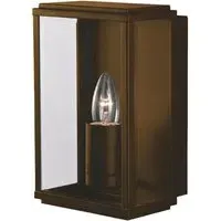 Arnhem Outdoor Wall Light - Rustic Brown, Glass